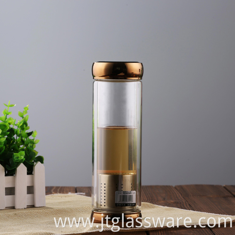 Glass Bottle Tea Tumbler